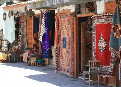 Marrakech bartering at the Moroccan Souks