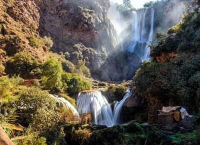 Marrakech trip to Ouzoud water falls near by